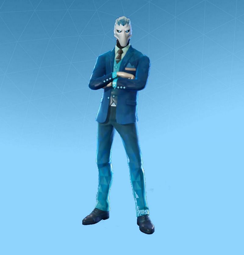 The Frost Broker skin gives an executive twist to the icy characters in Fortnite, letting players eliminate their enemies in a classy way (Image via Epic Games)