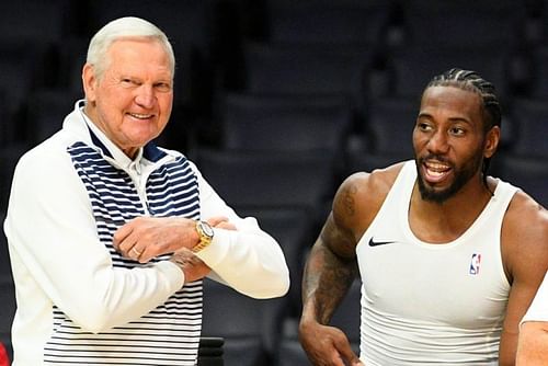 Jerry West and Kawhi Leonard