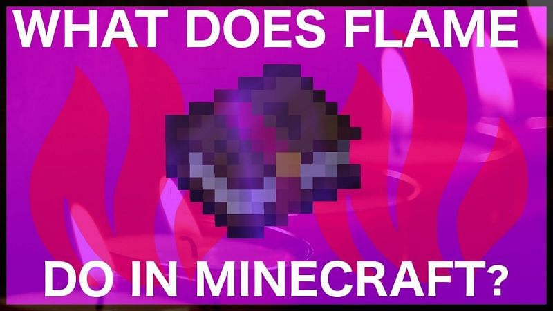 An explanation of what the Flame enchantment is in Minecraft and how to obtain it. (Image via RajCraft/YouTube)