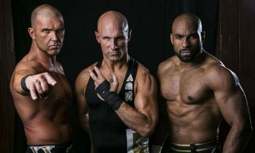 Frankie Kazarian, Christopher Daniels and Scorpio Sky