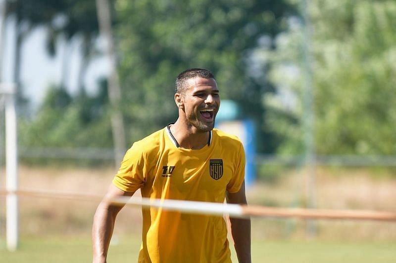 Aridane Santana is the lead striker for Hyderabad FC (Image - Hyderabad FC Twitter)