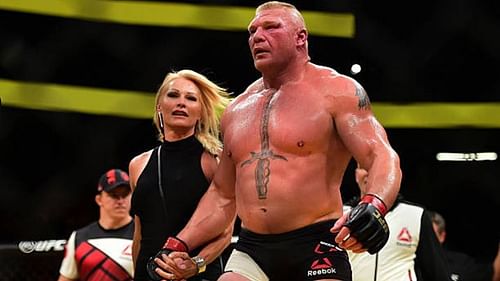 Brock Lesnar with wife Rena Marlette Greek aka 'Sable'