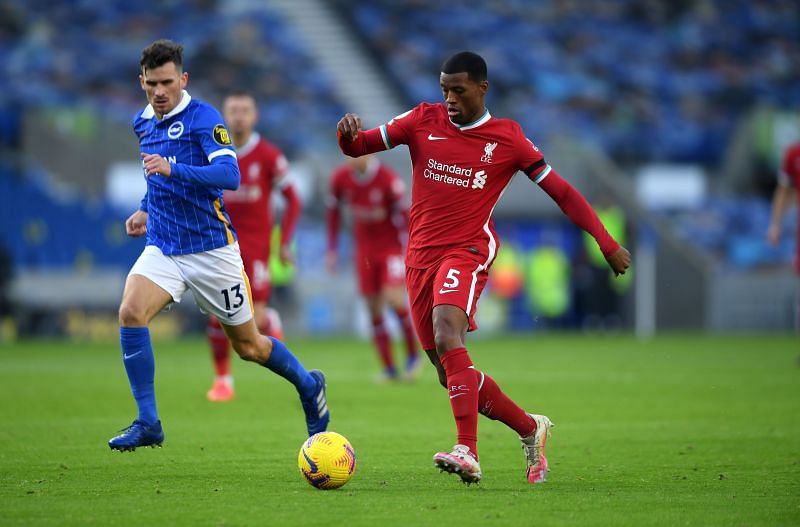 Gini Wijnaldum in action for Liverpool