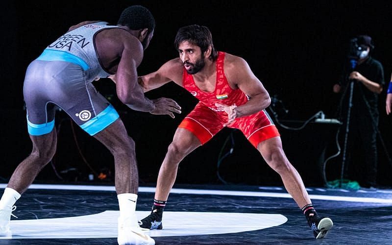 Bajrang Punia defeated James Green to win the $25,000 eight-man tournament.