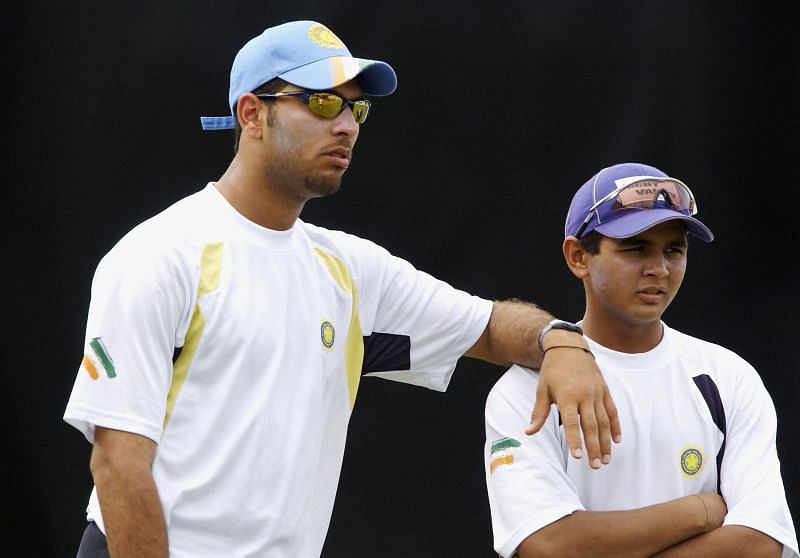 Yuvraj Singh and Parthiv Patel