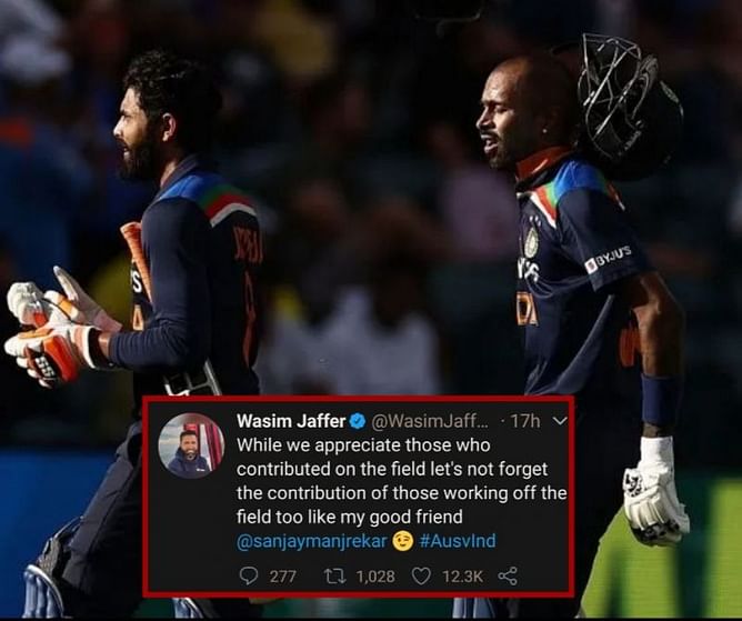 IND v AUS 2020: Sanjay Manjrekar faces heat on Twitter after Hardik Pandya, Ravindra Jadeja put up match-winning performances