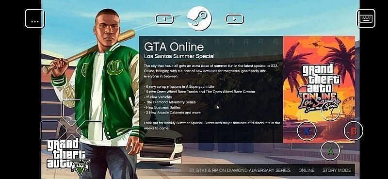 GTA 5 on Steam Link