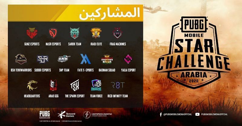 PMSC 2020 Arabia Teams