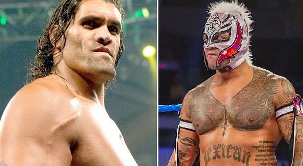 The Great Khali and Rey Mysterio