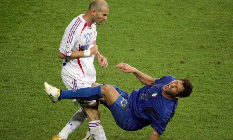 Zidane head-butting Materazzi