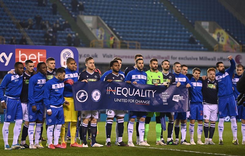 Millwall showed their support for racial equality in midweek following last weekend&#039;s incident