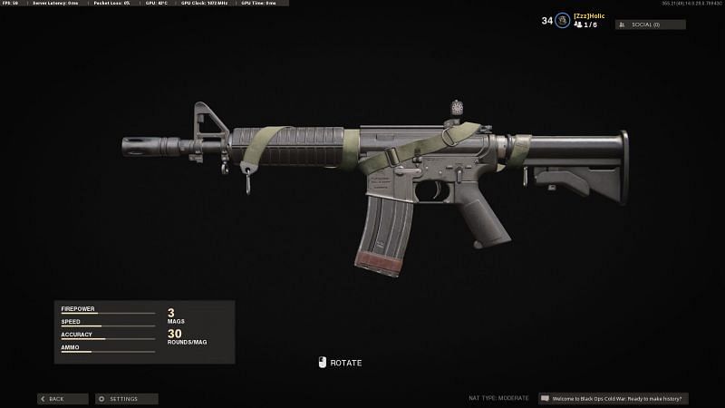 The XM4 doesn&#039;t have that one dominant stat like the AK-47 or Krig-6 (Image via Activision)
