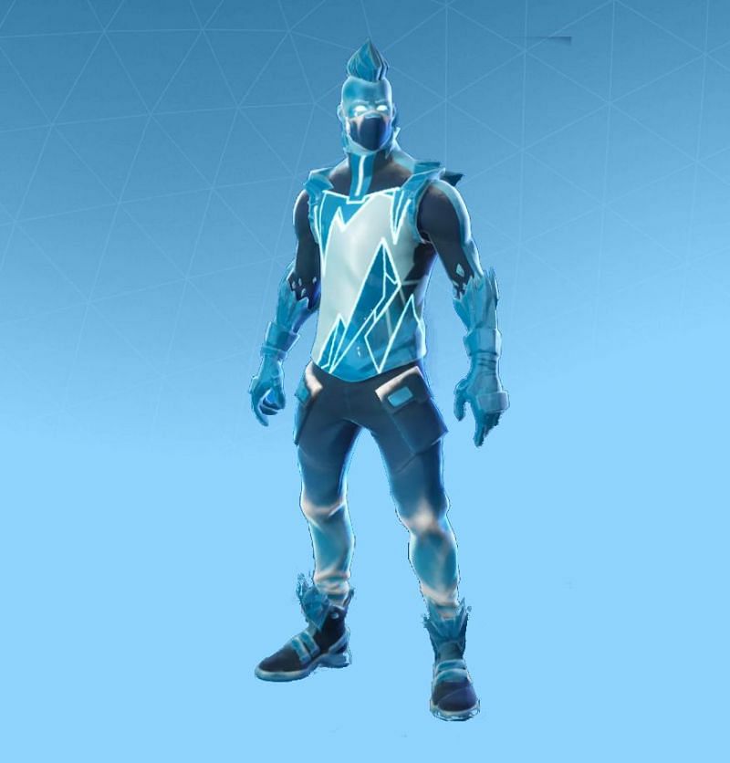 The Snow Drift skin is a cool looking icy skin which is a part of the Frost Legends pack (Image via Epic Games)