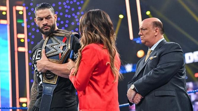 Paul Heyman makes a promise to Kayla Braxton following Roman Reigns segment