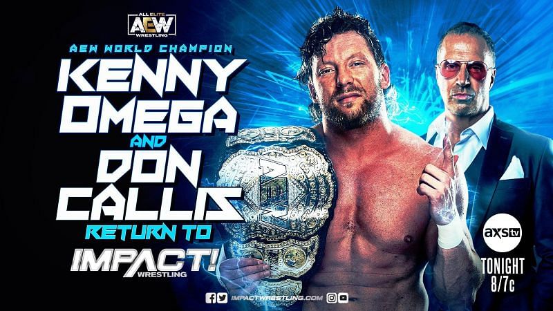 What did AEW World Champion Kenny Omega do tonight on IMPACT Wrestling?
