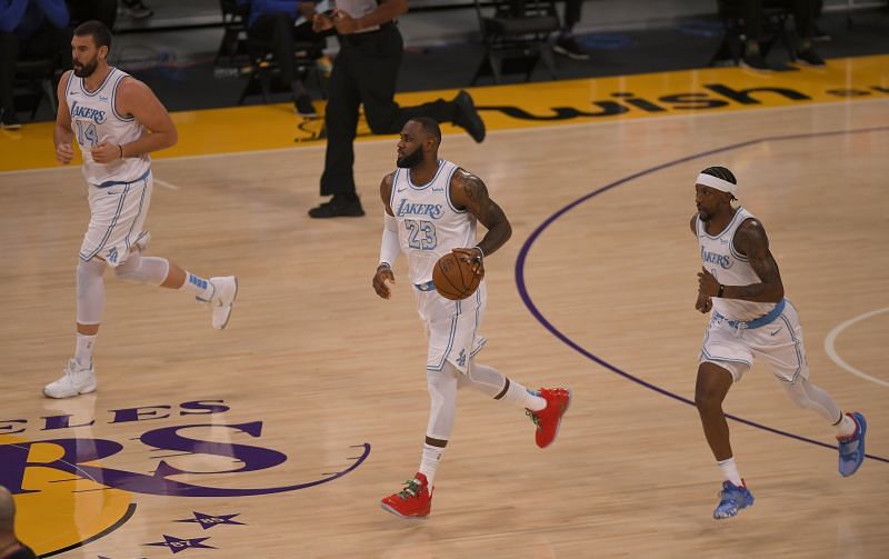 Gasol, LeBron James, and Kentavious Caldwell-Pope