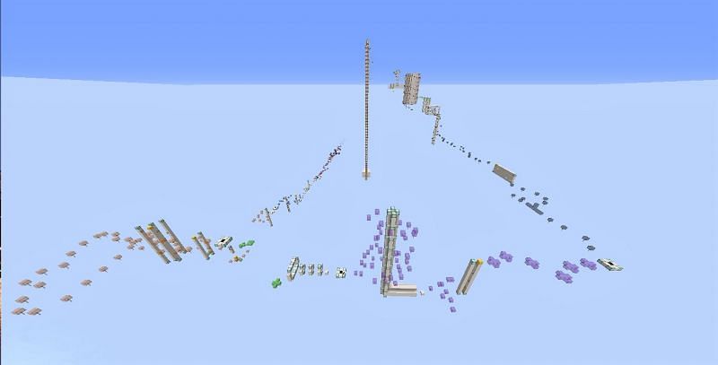 Extreme Sky Run (Image via Minecraft)