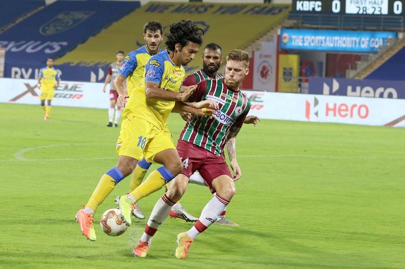 ATK Mohun Bagan in action during the opening game of the Hero Indian Super League (Image credits: ISL Media)