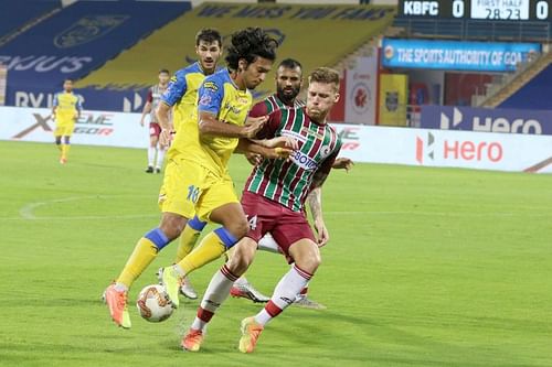 ATK Mohun Bagan in action during the opening game of the Hero Indian Super League (Image credits: ISL Media)