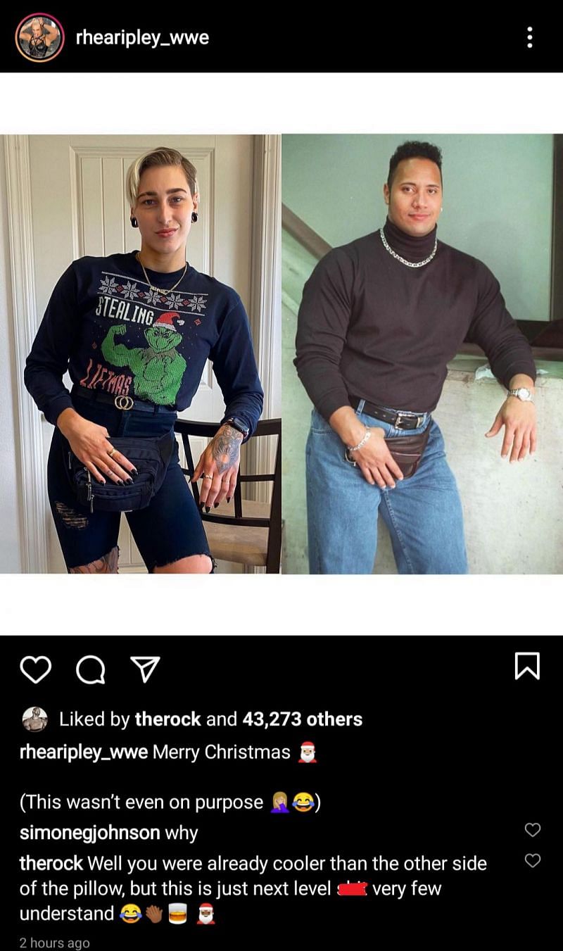 The Rock&#039;s comment