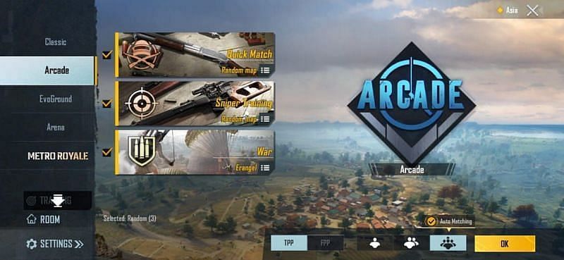 Arcade Modes in PUBG Mobile