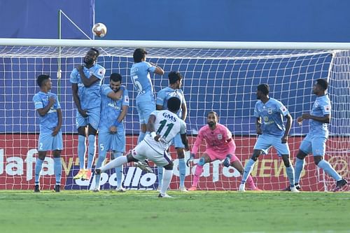 Action from Mumbai City FC vs Odisha FC ISL 2020-21 match (Courtesy: ISL)