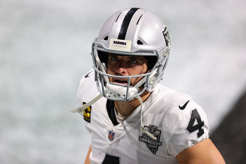 Las Vegas Raiders&#039; Derek Carr will be hoping for improved performance at quarterback this Sunday vs the NY Jets.