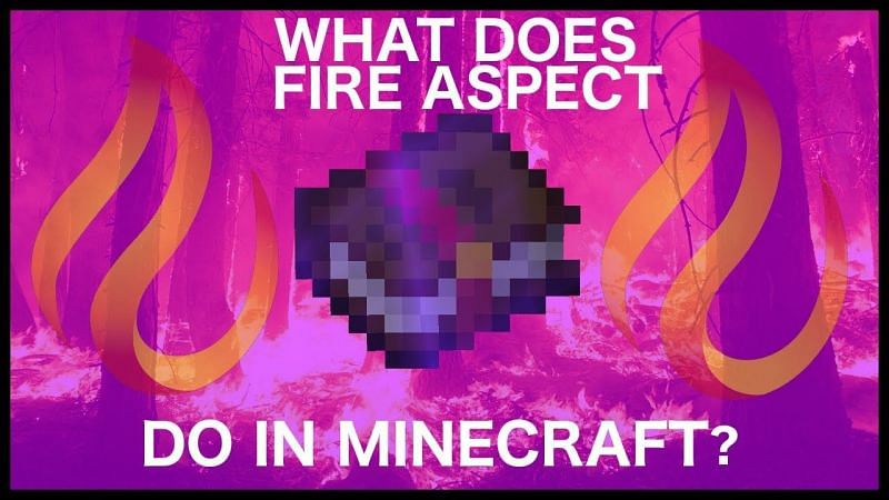 An explanation of what the Fire Aspect enchantment is in Minecraft and how to obtain it. (Image via RajCraft/YouTube)