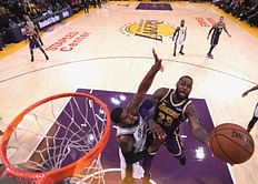 LA Lakers vs San Antonio Spurs Prediction - Combined starting 5 featuring LeBron James and DeMar DeRozan