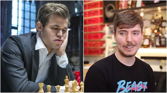 MrBeast learns how to play chess, gets challenged by Magnus Carlsen to a $100k game