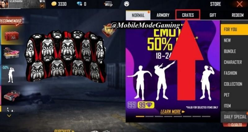 How To Purchase Free Fire Gloo Wall Skins In 2020 Step By Step Guide For Beginners