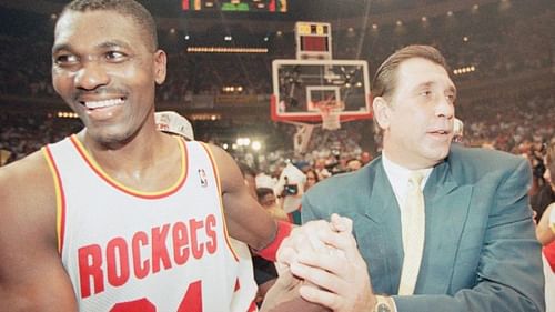 Houston Rockets celebrating their NBA title in 1994