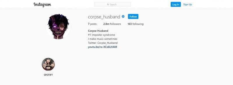 Corpse Husband can be found on Instagram at @corpse_husband