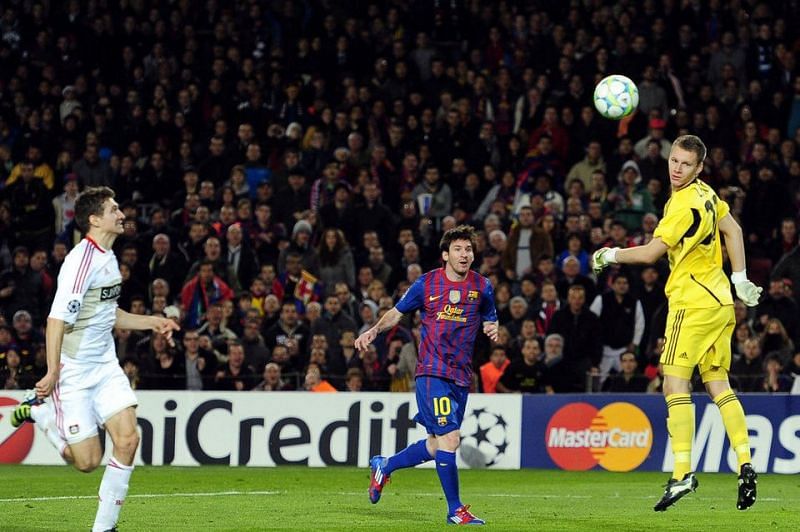 Lionel Messi produced one of the most iconic performances ever in the Champions League in this game.