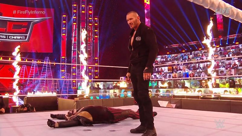 How WWE filmed spot where Randy Orton set The Fiend on fire at TLC