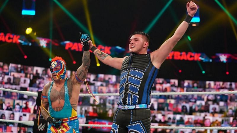 Rey Mysterio and Dominick at Payback