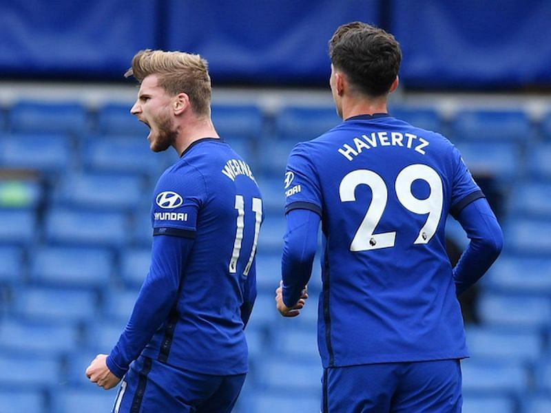 Timo Werner and Kai Havertz scored in Chelsea&#039;s 4-0 win against Morecambe in the FA Cup.