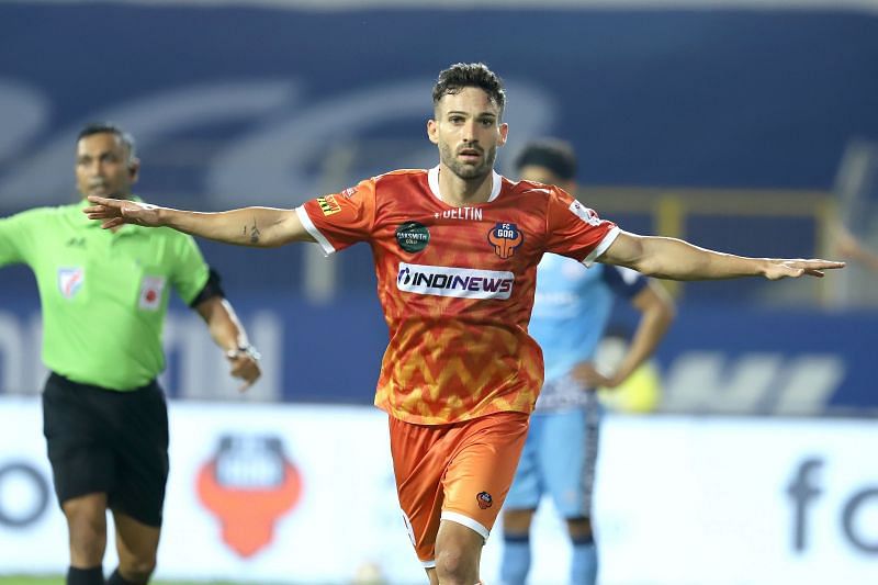 Jorge Ortiz could have had a hat-trick or more in a dominant display for FC Goa. (Courtesy: ISL)