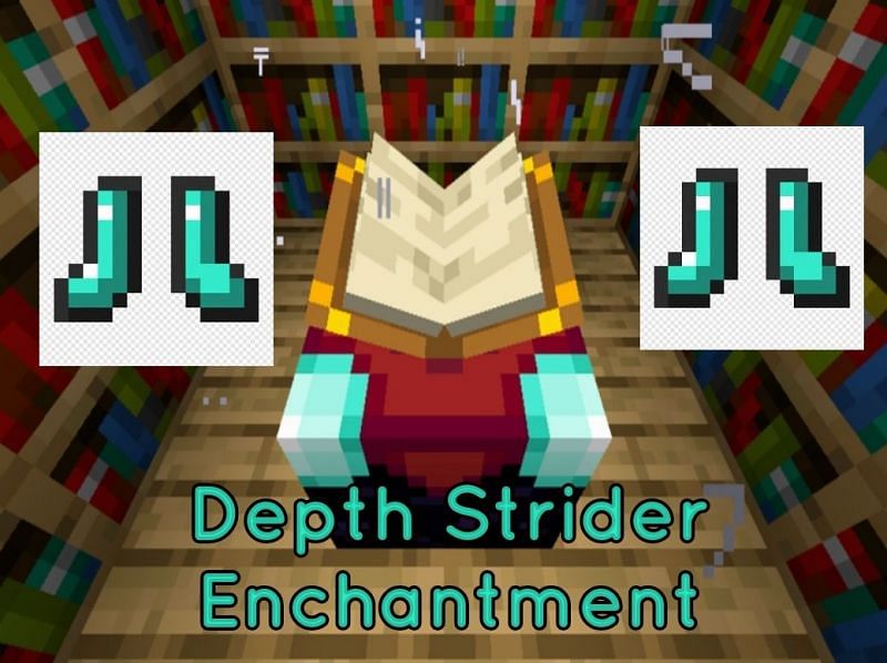 Depth Strider III is de krachtigste versie van de enchantment (afbeelding via GamePlayerr)