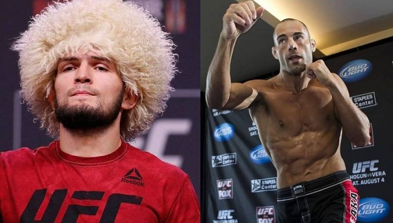 Khabib Nurmagomedov (left); Mike Swick (right)