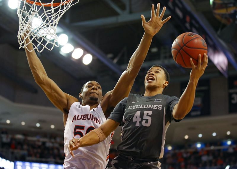 Rasir Bolton #45 of the Iowa State Cyclones goes up for the shot