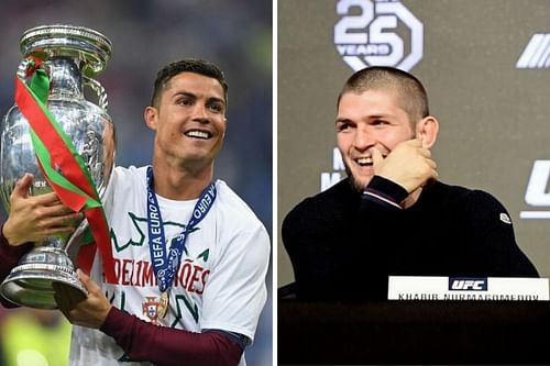 UEFA European Champion Cristiano Ronaldo and UFC lightweight champion Khabib Nurmagomedov