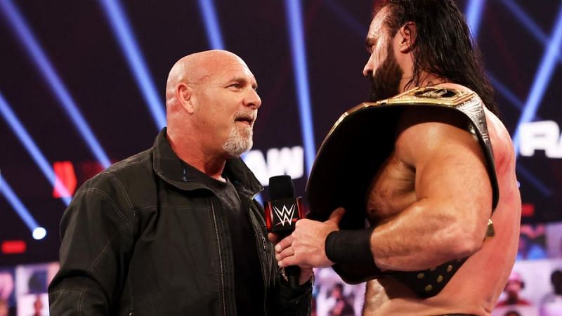 Goldberg and Drew McIntyre on WWE RAW