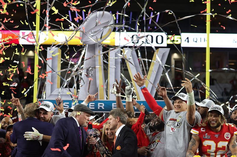 Kansas City Chiefs celebrate their 2020 NFL Super Bowl Championship