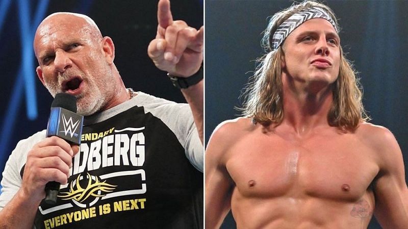 Goldberg (left); Matt Riddle (right)