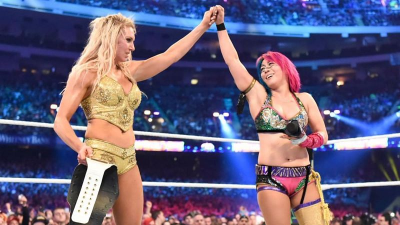 Charlotte Flair and Asuka at WWE TLC