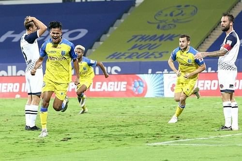 Kerala Blasters FC come into this clash after an emphatic win over Bengaluru FC. (Courtesy - ISL)