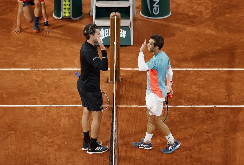 Dominic Thiem, after defeating Hugo Gaston