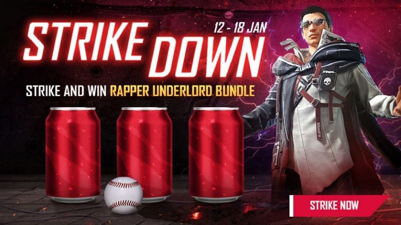 Strike Down event in Free Fire