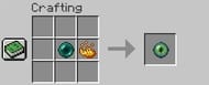 Inside the crafting table menu, place your ender pearl and blaze powder